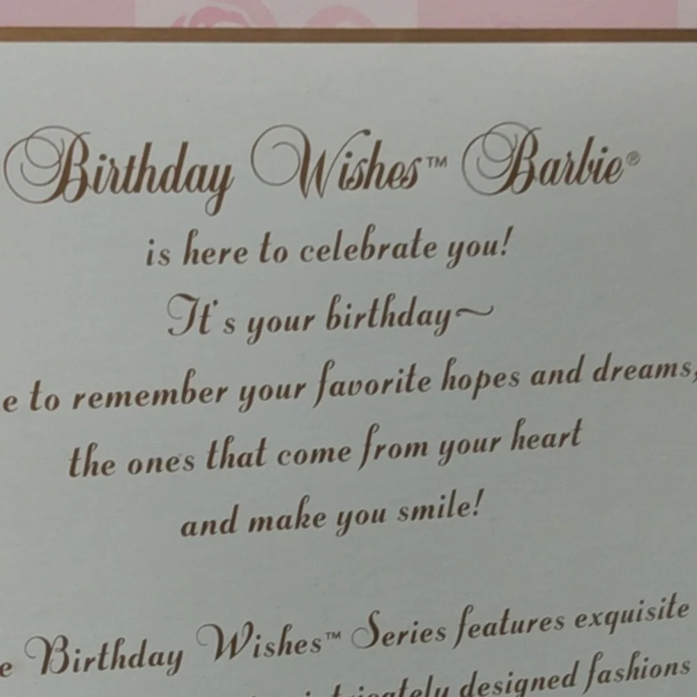 NEW, Birthday Wishes 1998 Collectors Edition Barbie - Picture 15 of 16